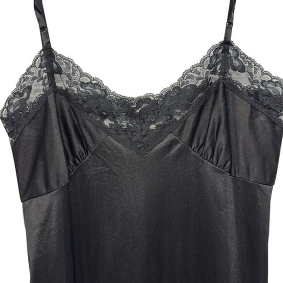 Vintage Elegant‎ Black Lace Slip Dress - Picture 5 of 5